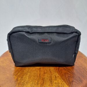 Tumi x Delta Airlines Black Cosmetic Travel Pouch Bag